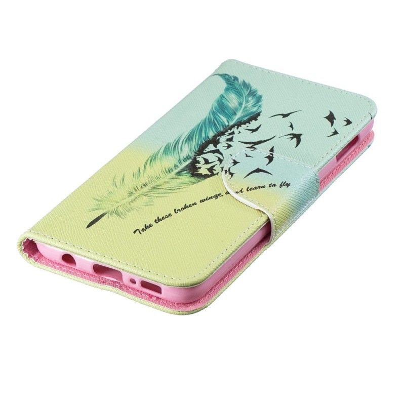 Bescherming Hoesje Samsung Galaxy S10e Telefoonhoesje Leren Vliegen