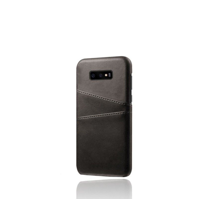Case Hoesje Samsung Galaxy S10e Grijs Zwart Telefoonhoesje Kaarthouder