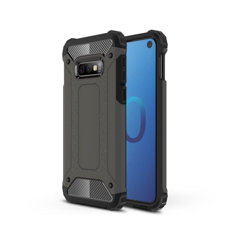 Case Hoesje Samsung Galaxy S10e Wit Zwart Telefoonhoesje Overlevende