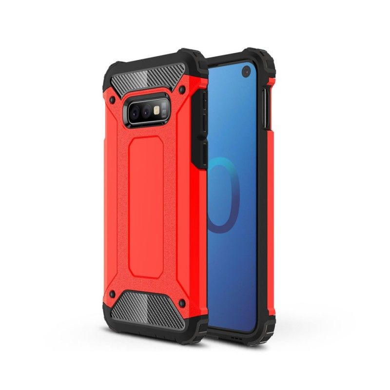 Case Hoesje Samsung Galaxy S10e Wit Zwart Telefoonhoesje Overlevende