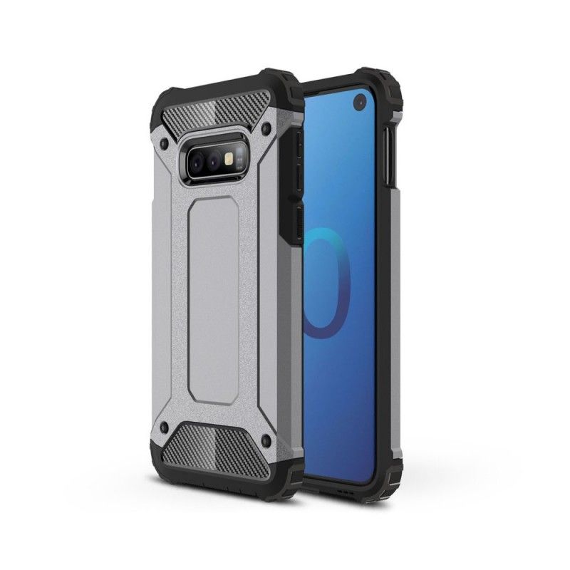 Case Hoesje Samsung Galaxy S10e Wit Zwart Telefoonhoesje Overlevende