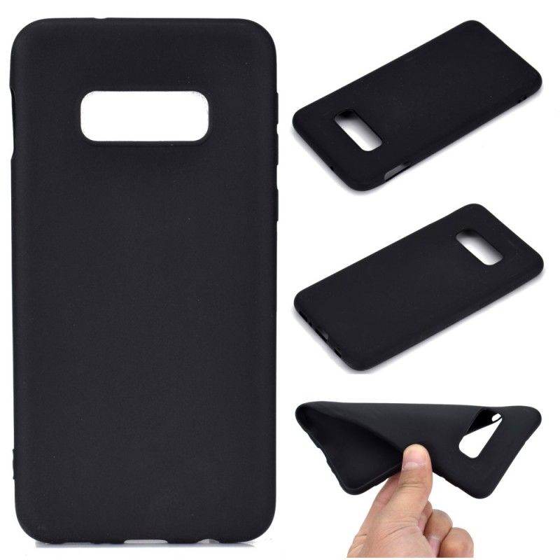 Case Hoesje Samsung Galaxy S10e Wit Zwart Telefoonhoesje Siliconen