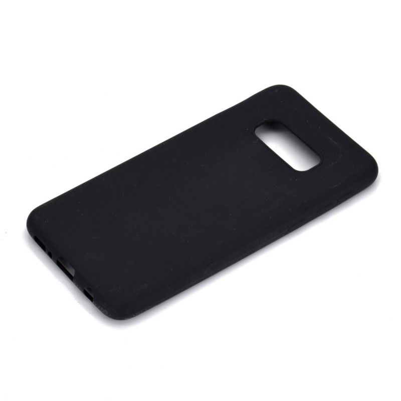 Case Hoesje Samsung Galaxy S10e Wit Zwart Telefoonhoesje Siliconen