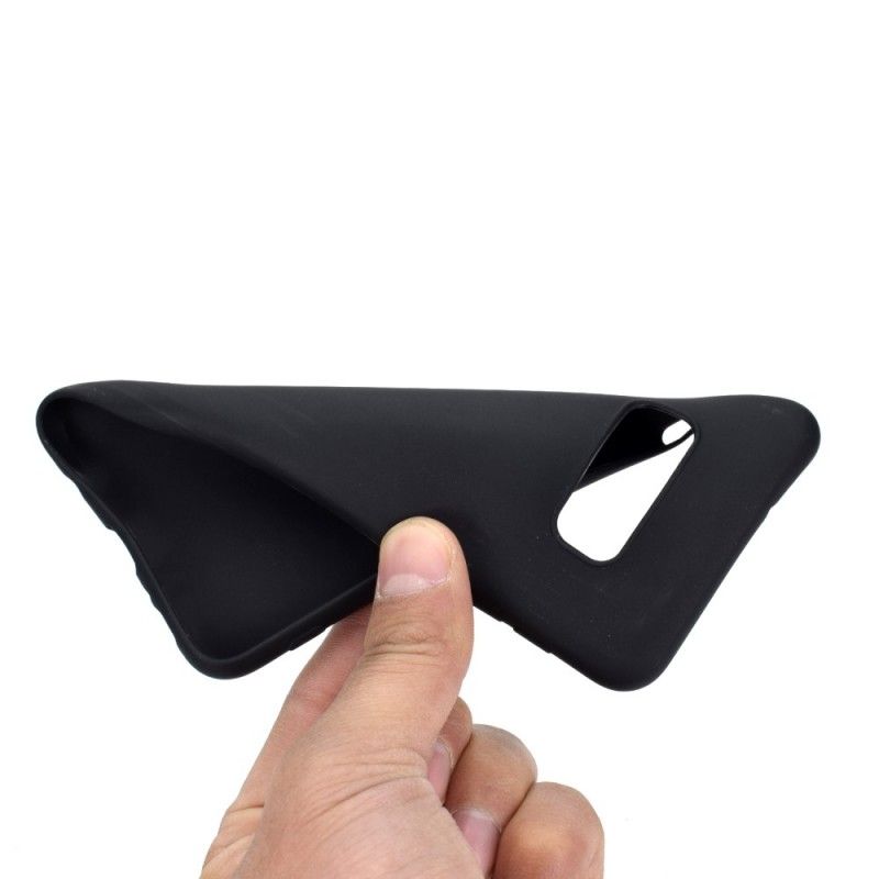 Case Hoesje Samsung Galaxy S10e Wit Zwart Telefoonhoesje Siliconen