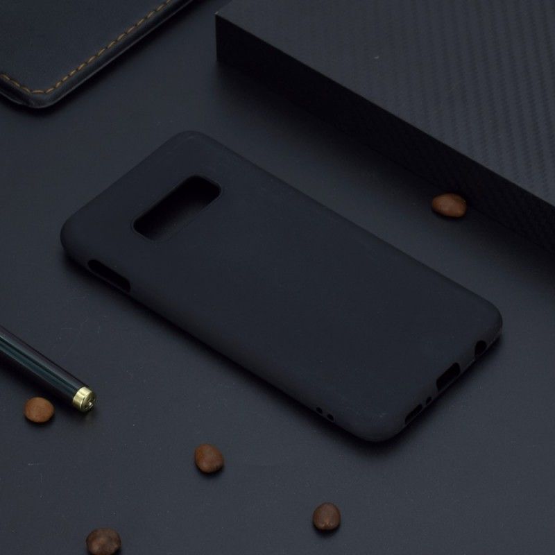 Case Hoesje Samsung Galaxy S10e Wit Zwart Telefoonhoesje Siliconen