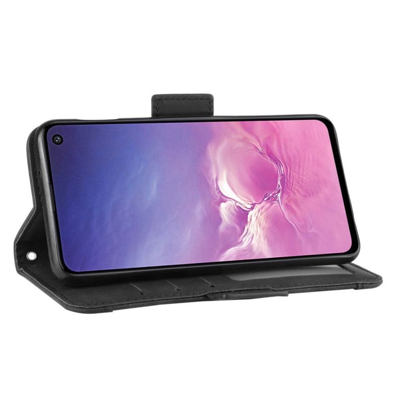 Cover Folio-hoesje Samsung Galaxy S10e Rood Zwart Telefoonhoesje Eersteklas Multikaart