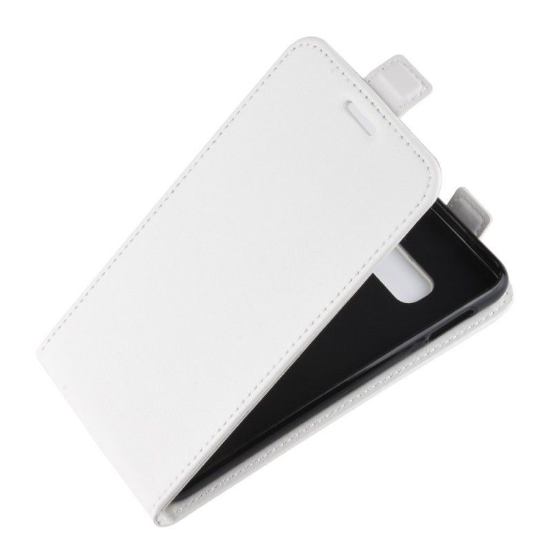 Cover Folio-hoesje Samsung Galaxy S10e Wit Zwart Telefoonhoesje Vouwleereffect
