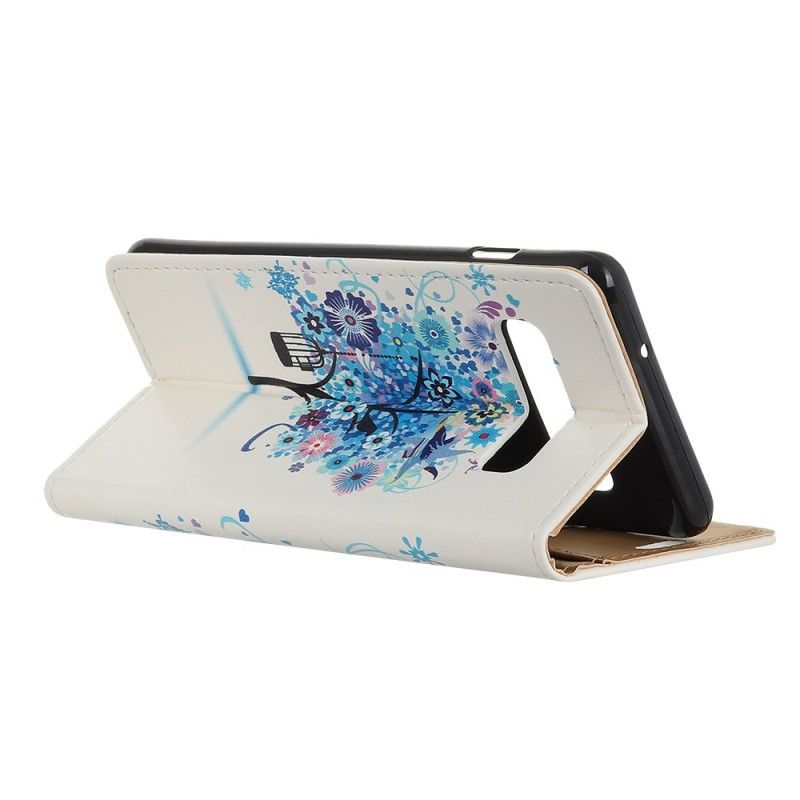 Flip Case Leren Samsung Galaxy S10e Bloeiende Boom