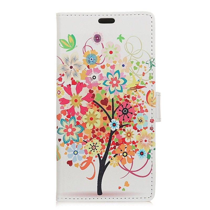 Flip Case Leren Samsung Galaxy S10e Bloeiende Boom