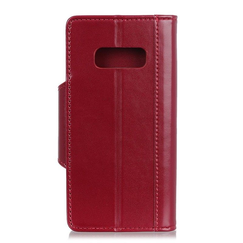Flip Case Leren Samsung Galaxy S10e Sluiting Elegantie Van Imitatieleer