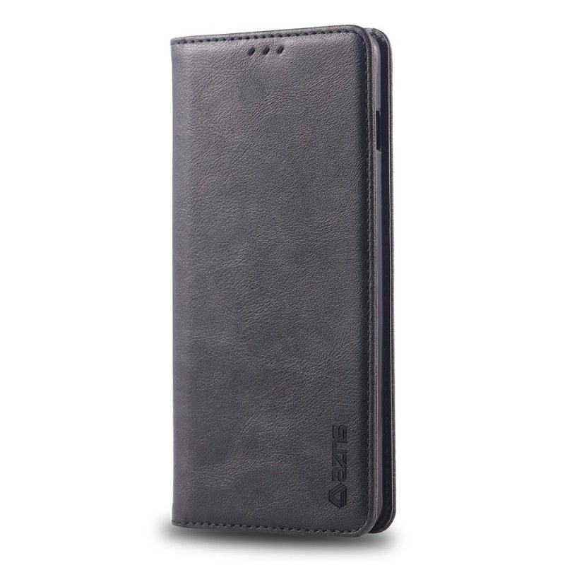 Folio-hoesje Samsung Galaxy S10e Rood Zwart Telefoonhoesje Retro Azns