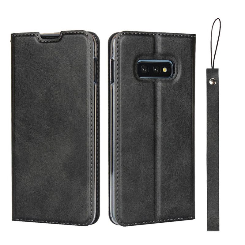 Folio-hoesje Samsung Galaxy S10e Rood Zwart Telefoonhoesje Ultra Finesse