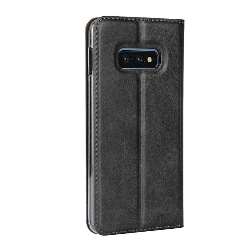 Folio-hoesje Samsung Galaxy S10e Rood Zwart Telefoonhoesje Ultra Finesse