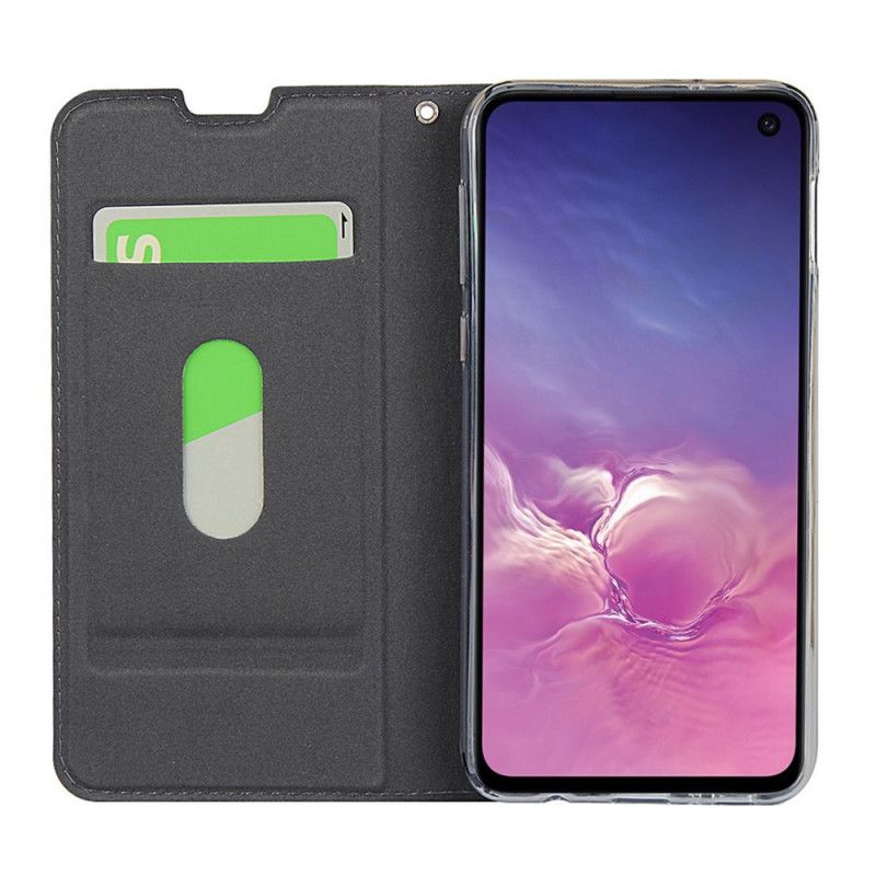 Folio-hoesje Samsung Galaxy S10e Rood Zwart Telefoonhoesje Ultra Finesse