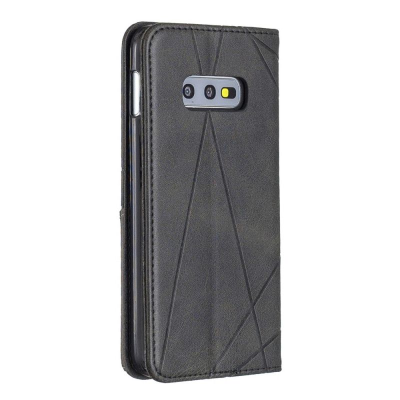 Folio-hoesje voor Samsung Galaxy S10e Grijs Zwart Kunstenaarsstijl