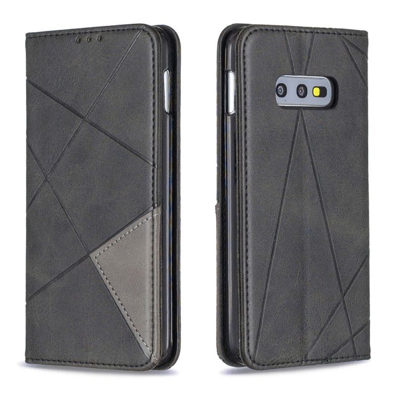 Folio-hoesje voor Samsung Galaxy S10e Grijs Zwart Kunstenaarsstijl