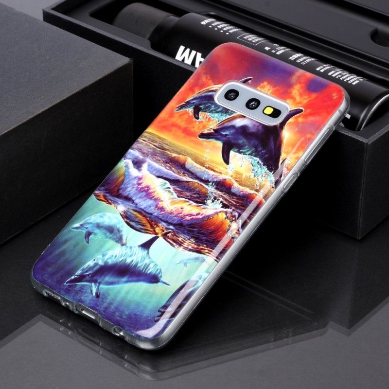 Hoesje Samsung Galaxy S10e Dolfijnen In Het Wild