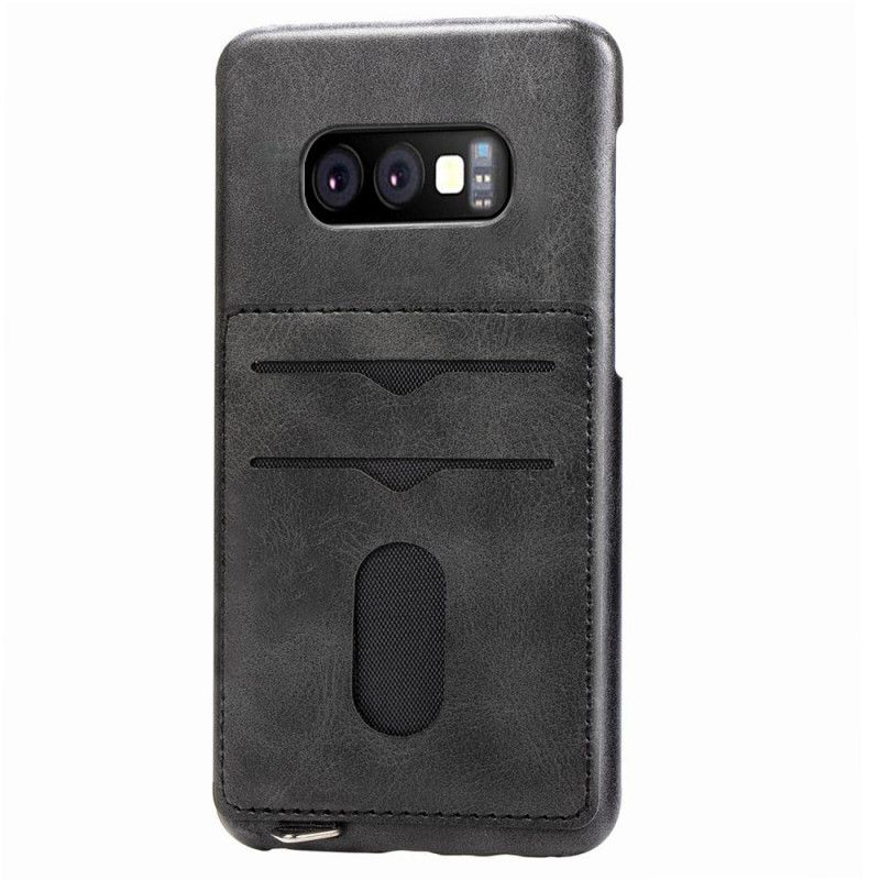 Hoesje Samsung Galaxy S10e Grijs 2 Premium Kaarthouders