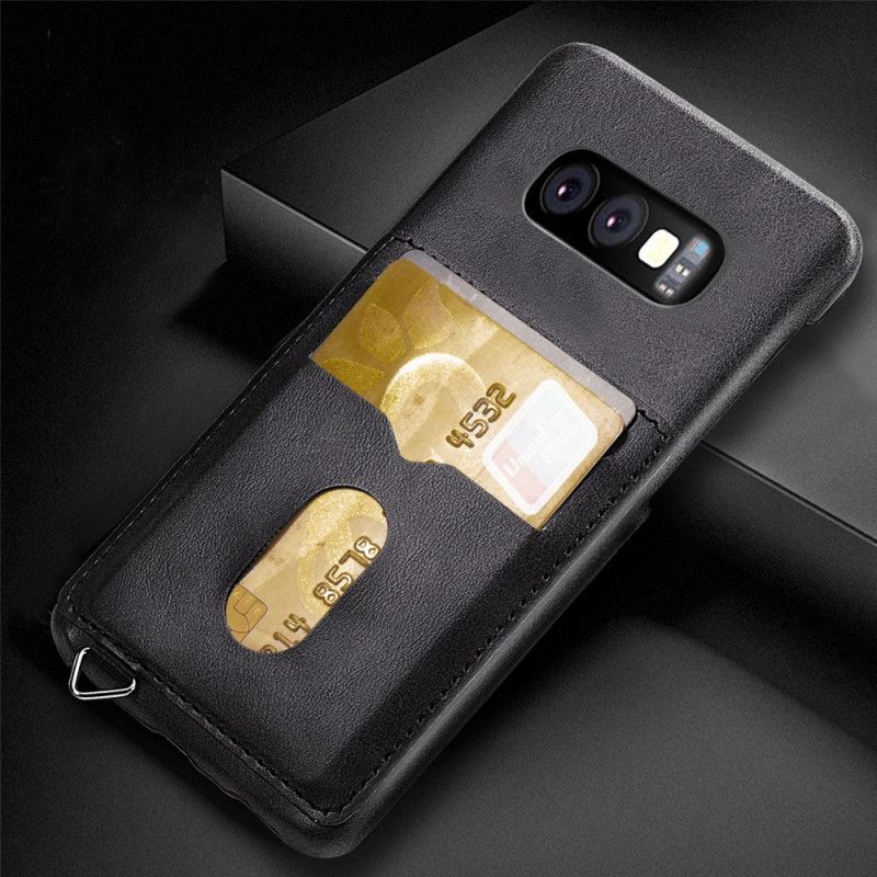 Hoesje Samsung Galaxy S10e Grijs 2 Premium Kaarthouders