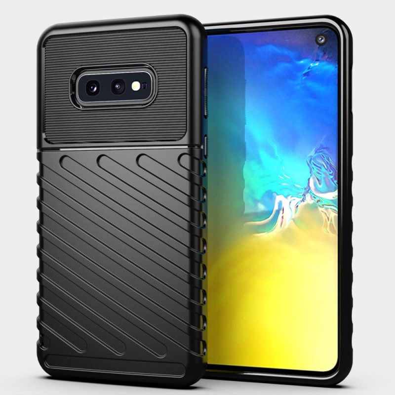 Hoesje Samsung Galaxy S10e Groen Zwart Donderreeks