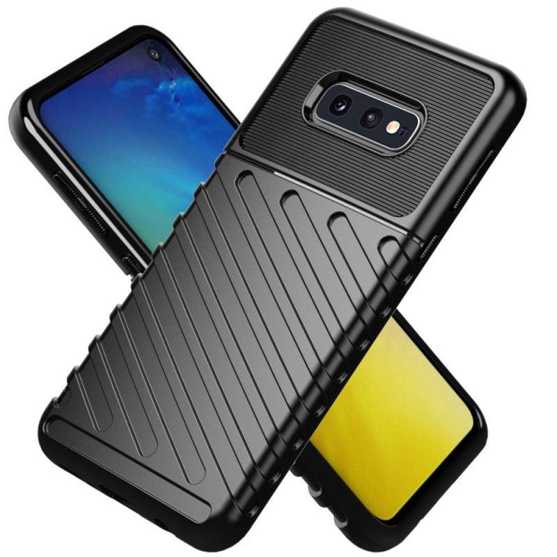 Hoesje Samsung Galaxy S10e Groen Zwart Donderreeks