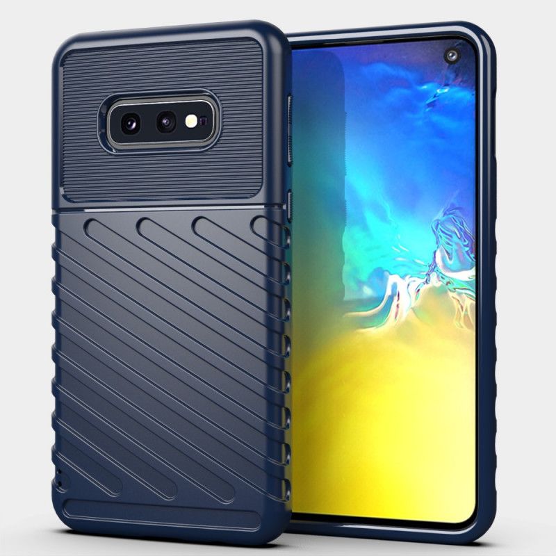 Hoesje Samsung Galaxy S10e Groen Zwart Donderreeks