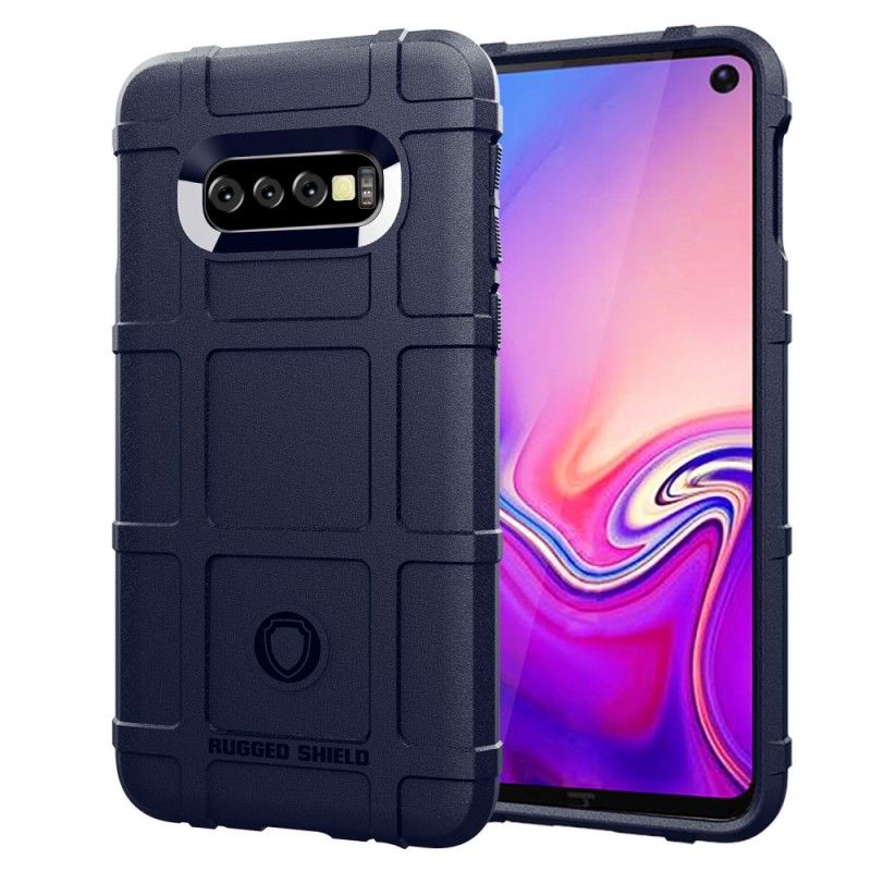 Hoesje Samsung Galaxy S10e Groen Zwart Robuust Schild