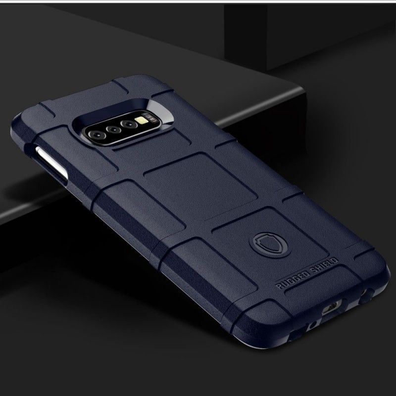 Hoesje Samsung Galaxy S10e Groen Zwart Robuust Schild