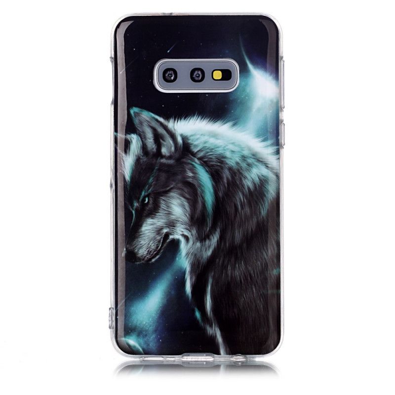 Hoesje Samsung Galaxy S10e Telefoonhoesje Rode Kattenogen