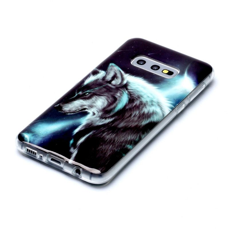 Hoesje Samsung Galaxy S10e Telefoonhoesje Rode Kattenogen