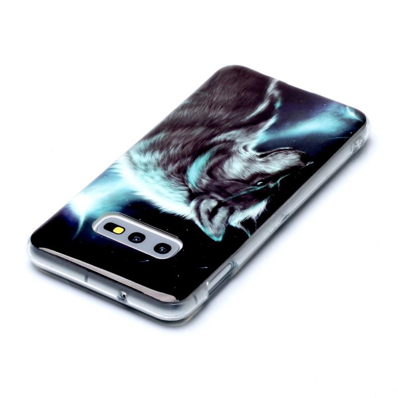 Hoesje Samsung Galaxy S10e Telefoonhoesje Rode Kattenogen