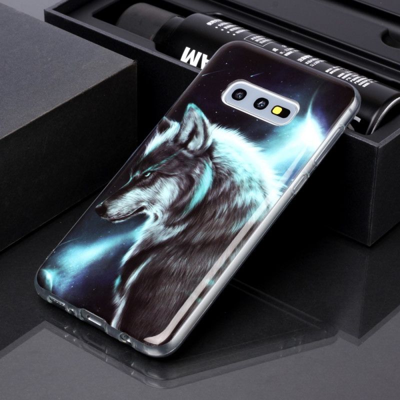 Hoesje Samsung Galaxy S10e Telefoonhoesje Rode Kattenogen