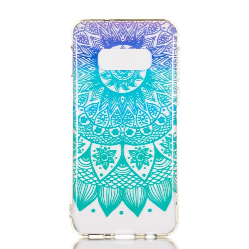 Hoesje Samsung Galaxy S10e Transparante Kleurrijke Mandala