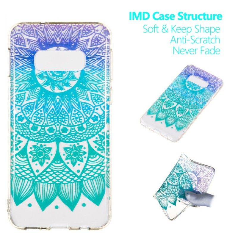 Hoesje Samsung Galaxy S10e Transparante Kleurrijke Mandala