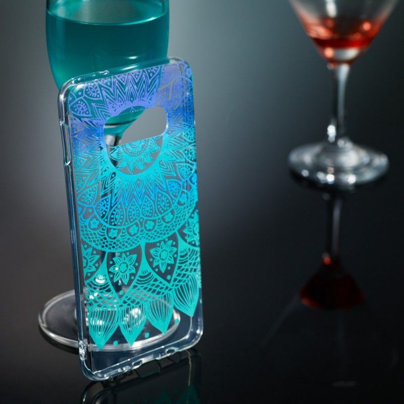 Hoesje Samsung Galaxy S10e Transparante Kleurrijke Mandala