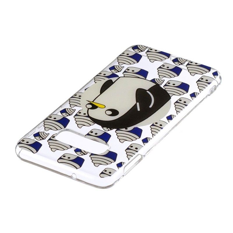 Hoesje Samsung Galaxy S10e Transparante Pinguïns