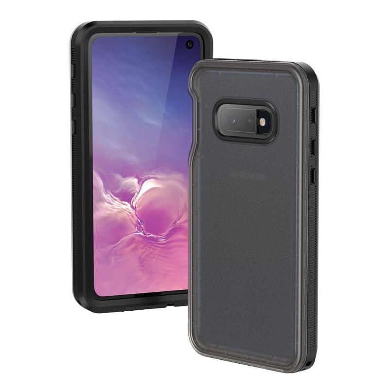 Hoesje Samsung Galaxy S10e Wit Zwart Waterdichte Rode Peper