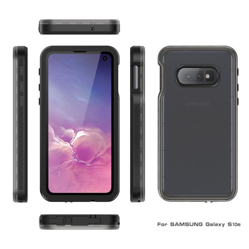 Hoesje Samsung Galaxy S10e Wit Zwart Waterdichte Rode Peper