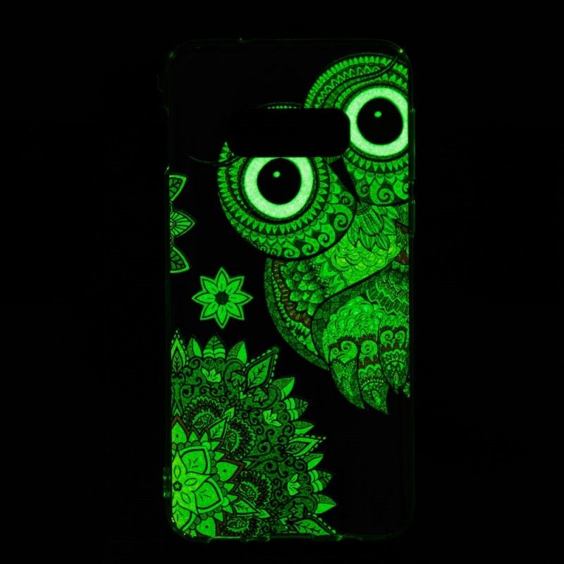 Hoesje voor Samsung Galaxy S10e Fluorescerende Mandala-Uil