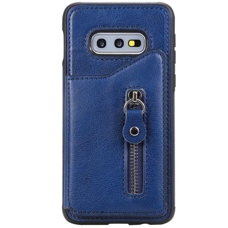 Hoesje voor Samsung Galaxy S10e Zwart Portemonnee Voor Handsfree Ondersteuning