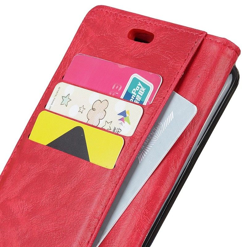 Leren Hoesje Samsung Galaxy S10e Artistieke Knop