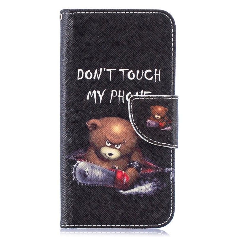 Leren Hoesje Samsung Galaxy S10e Gevaarlijke Beer