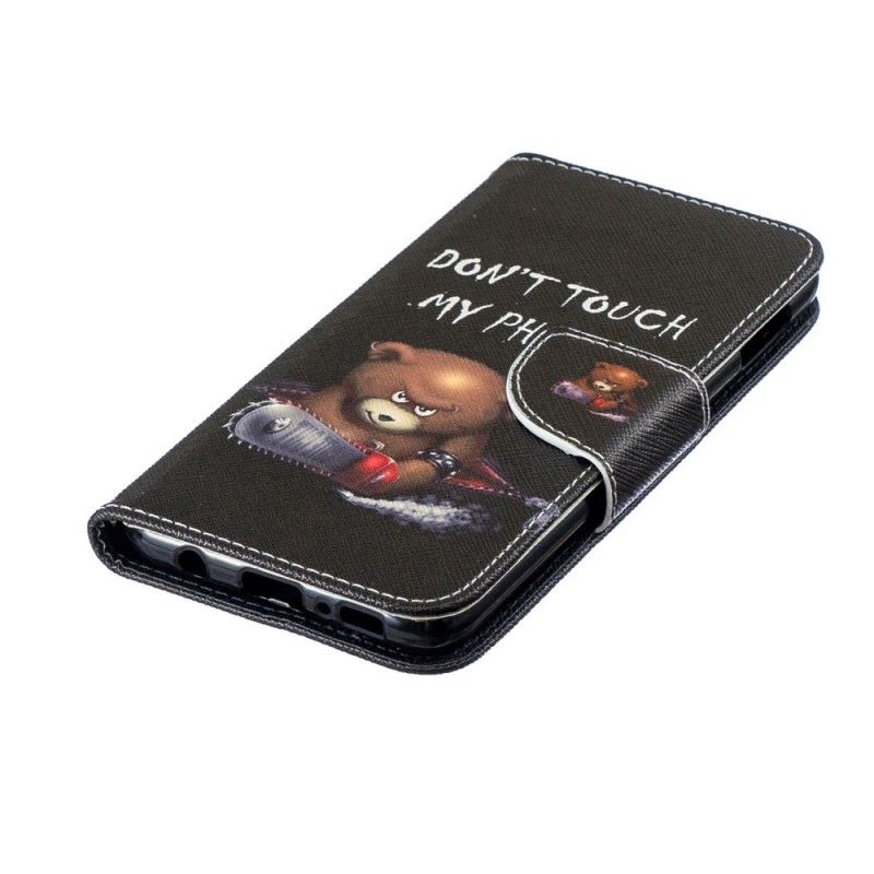Leren Hoesje Samsung Galaxy S10e Gevaarlijke Beer