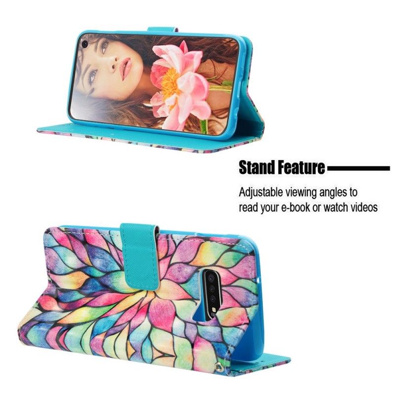 Leren Hoesje Samsung Galaxy S10e Optische Kleur