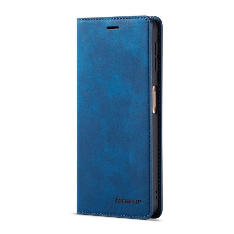 Leren Hoesje Samsung Galaxy S10e Rood Zwart Voorgevormd Leereffect
