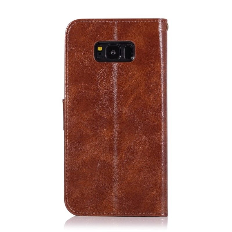 Leren Hoesje Samsung Galaxy S10e Vintage Leereffect Met Riem