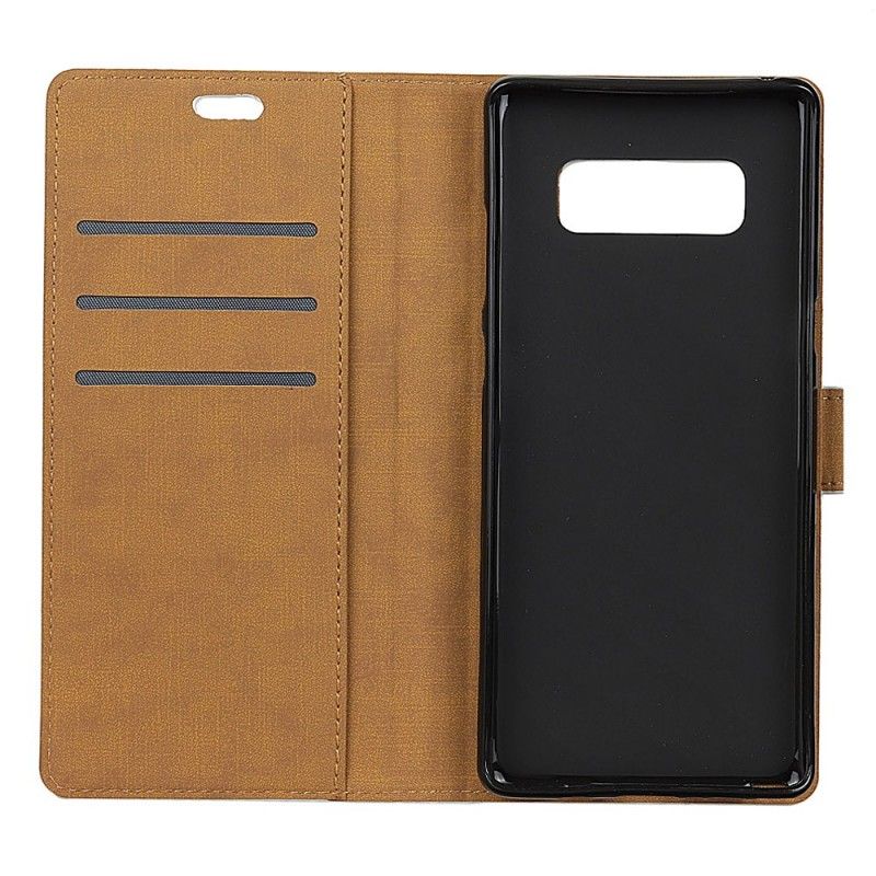 Leren Hoesje Samsung Galaxy S10e Zilver Zwart Kunstleer