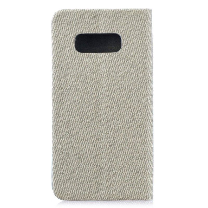 Leren Hoesje Samsung Galaxy S10e Zwart Verticale Lijn