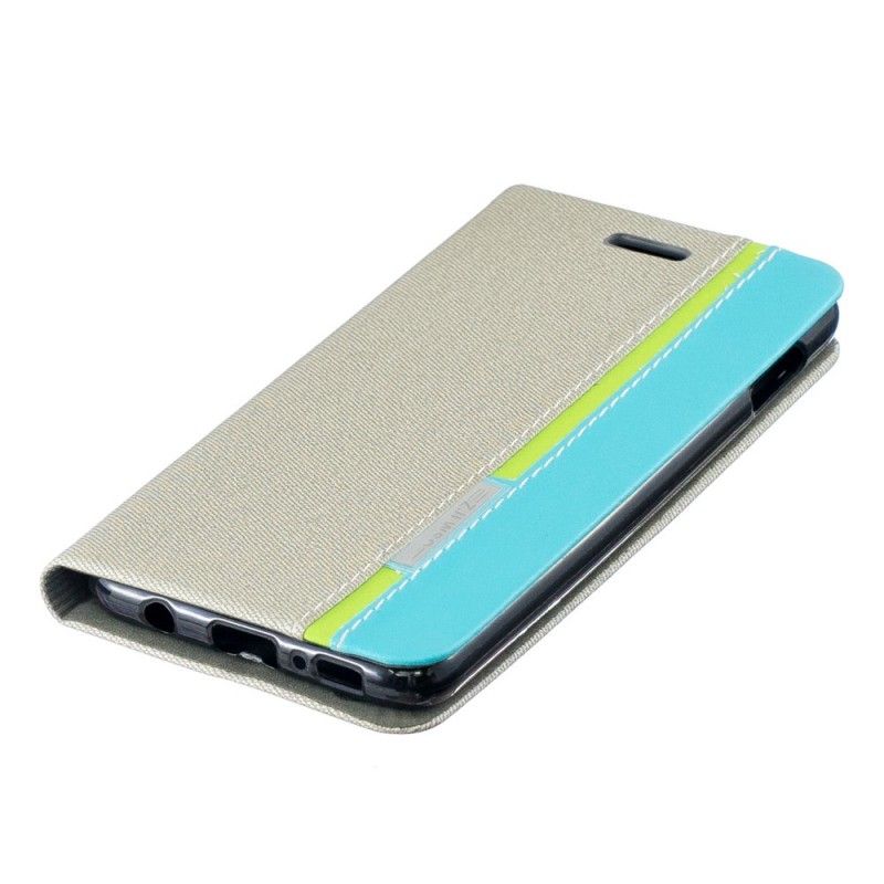 Leren Hoesje Samsung Galaxy S10e Zwart Verticale Lijn