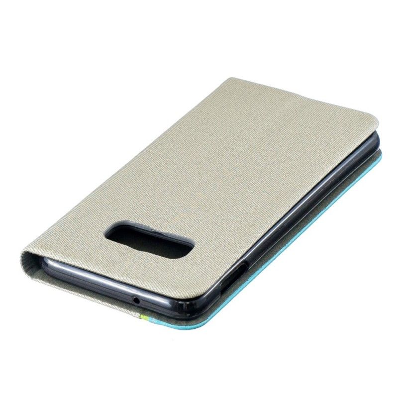 Leren Hoesje Samsung Galaxy S10e Zwart Verticale Lijn